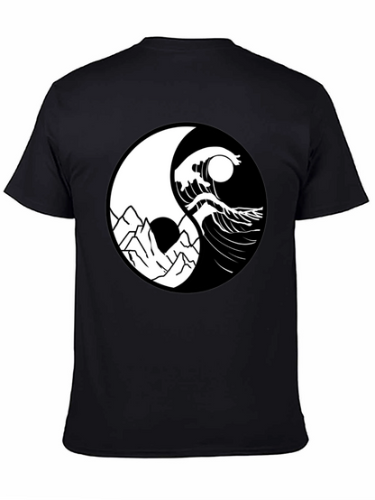 Yin Yang Mountain Wave Graphic Tee
