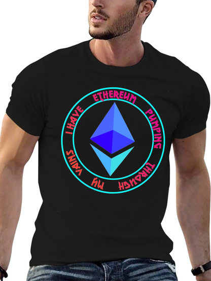 Ethereum Pumping Through My Veins Black T-Shirt