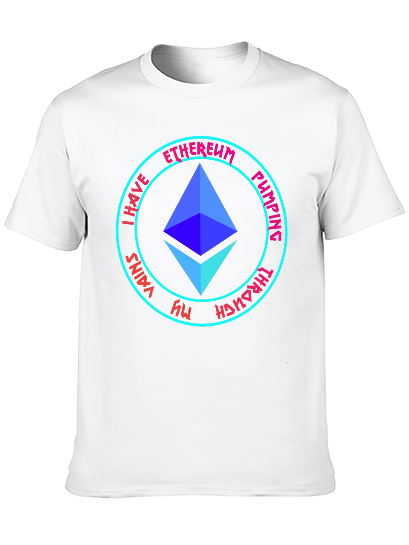 Ethereum Pumping Through My Veins Black T-Shirt