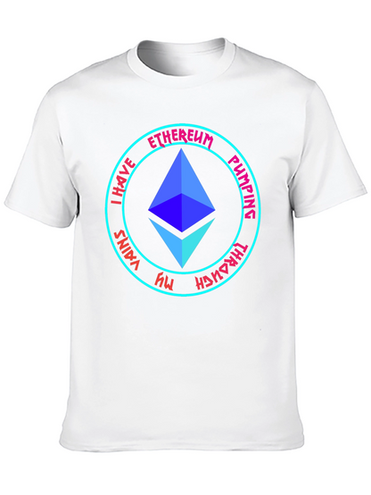 Ethereum Pumping Through My Veins Black T-Shirt