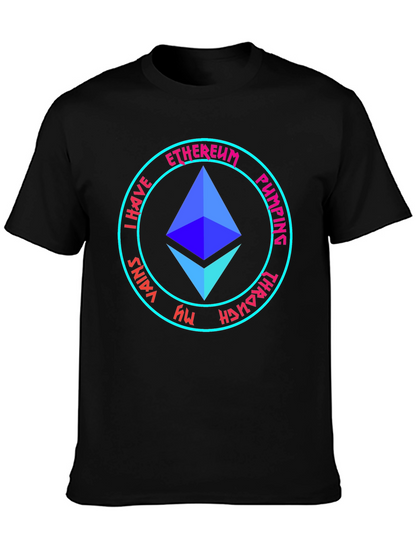Ethereum Pumping Through My Veins Black T-Shirt