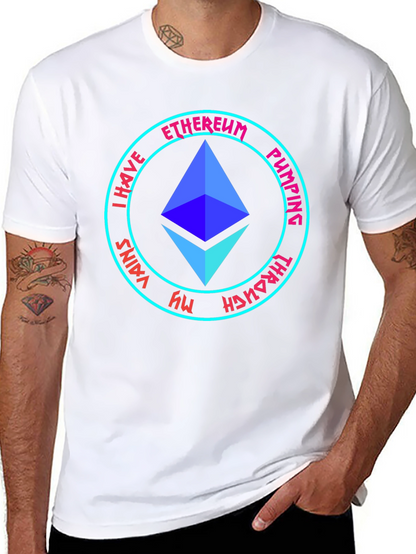 Ethereum Pumping Through My Veins Black T-Shirt