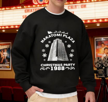 Nakatomi Plaza 1988 Christmas Party Die Hard Holiday Sweatshirt