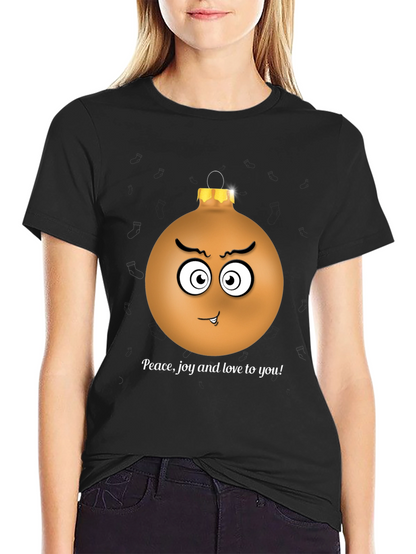 Festive Grumpy Ornament Graphic Tee