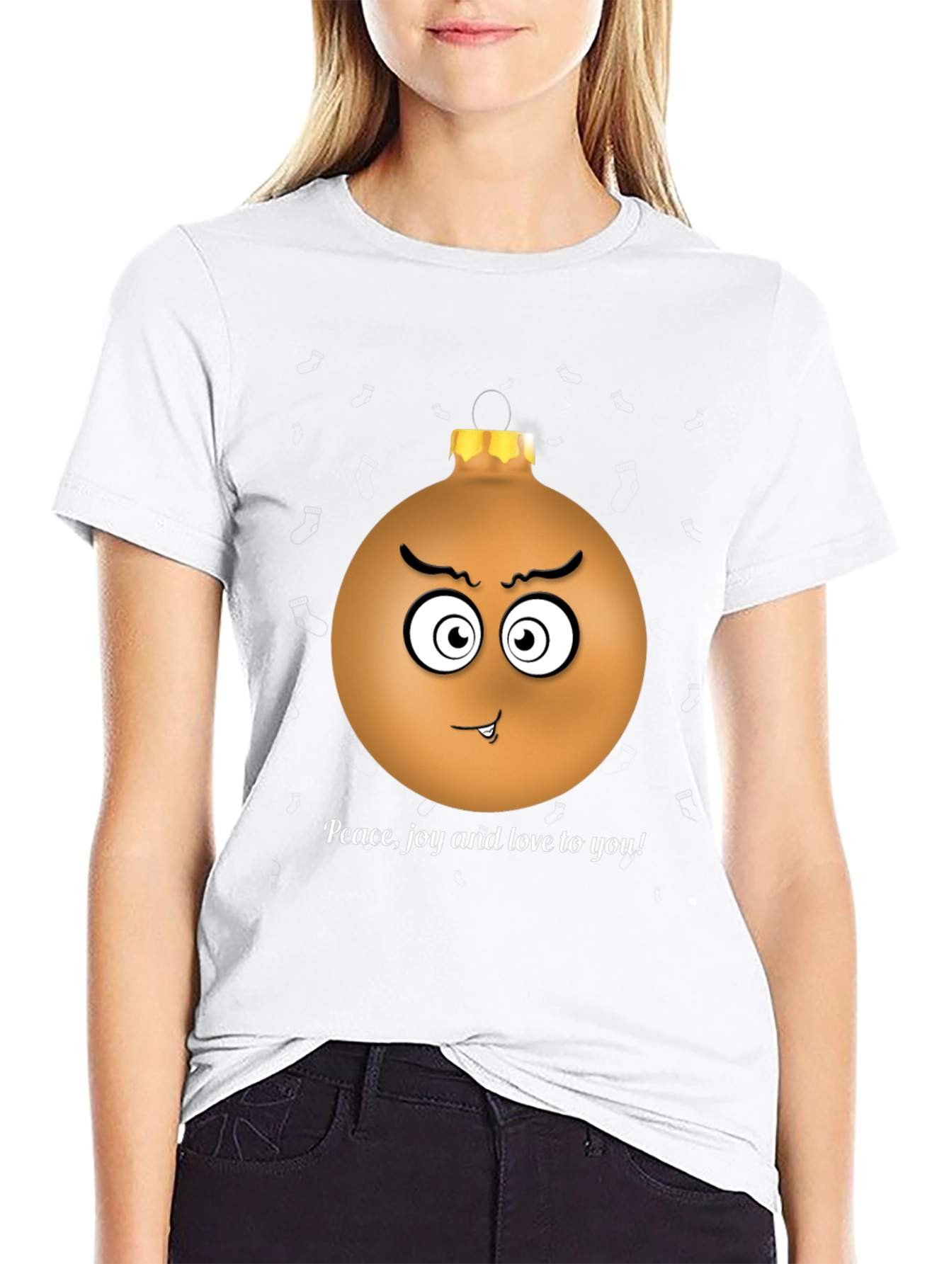 Festive Grumpy Ornament Graphic Tee