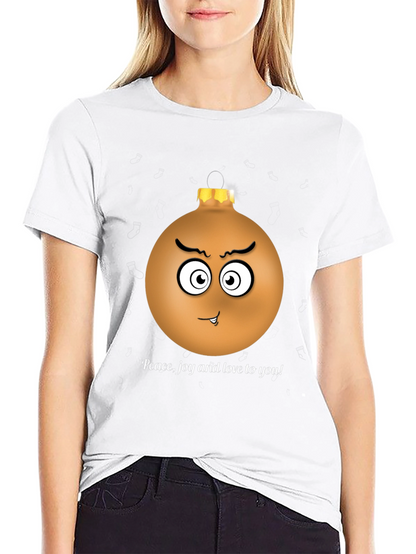 Festive Grumpy Ornament Graphic Tee