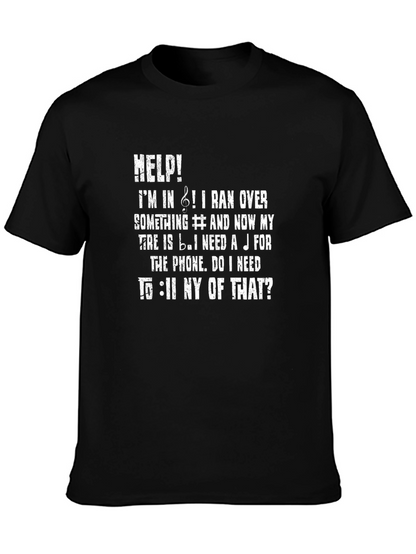 Musical Humor T-Shirt: Flat Tire!