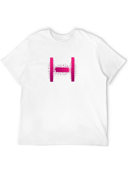 Floral H Letter T-Shirt - Stylish & Unique