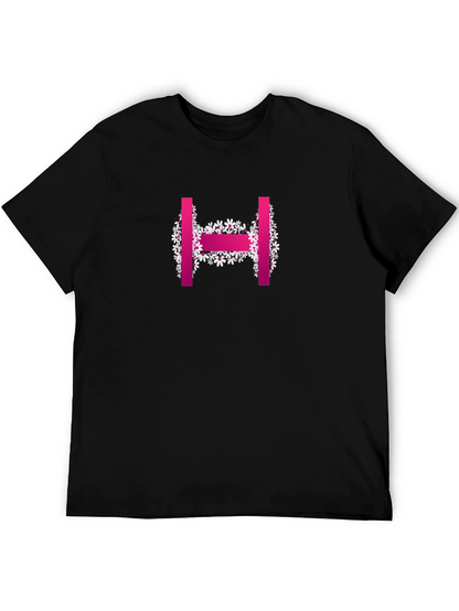 Floral H Letter T-Shirt - Stylish & Unique