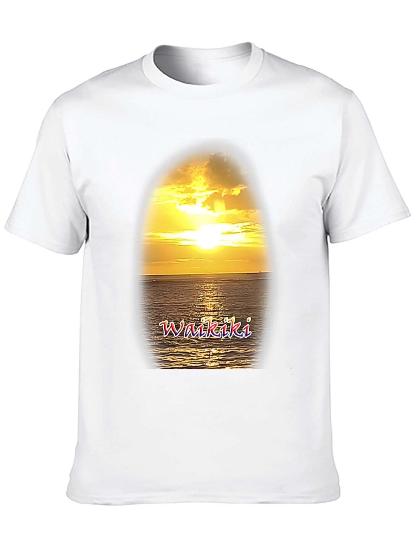 Waikiki Sunset Graphic T-Shirt