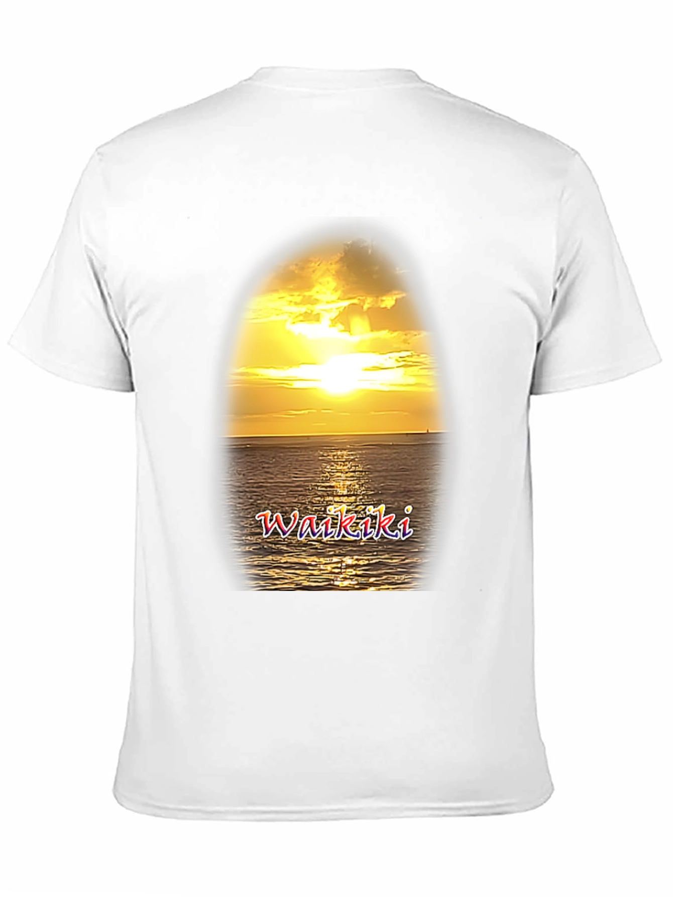 Waikiki Sunset Graphic T-Shirt