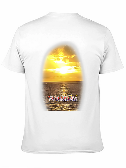 Waikiki Sunset Graphic T-Shirt