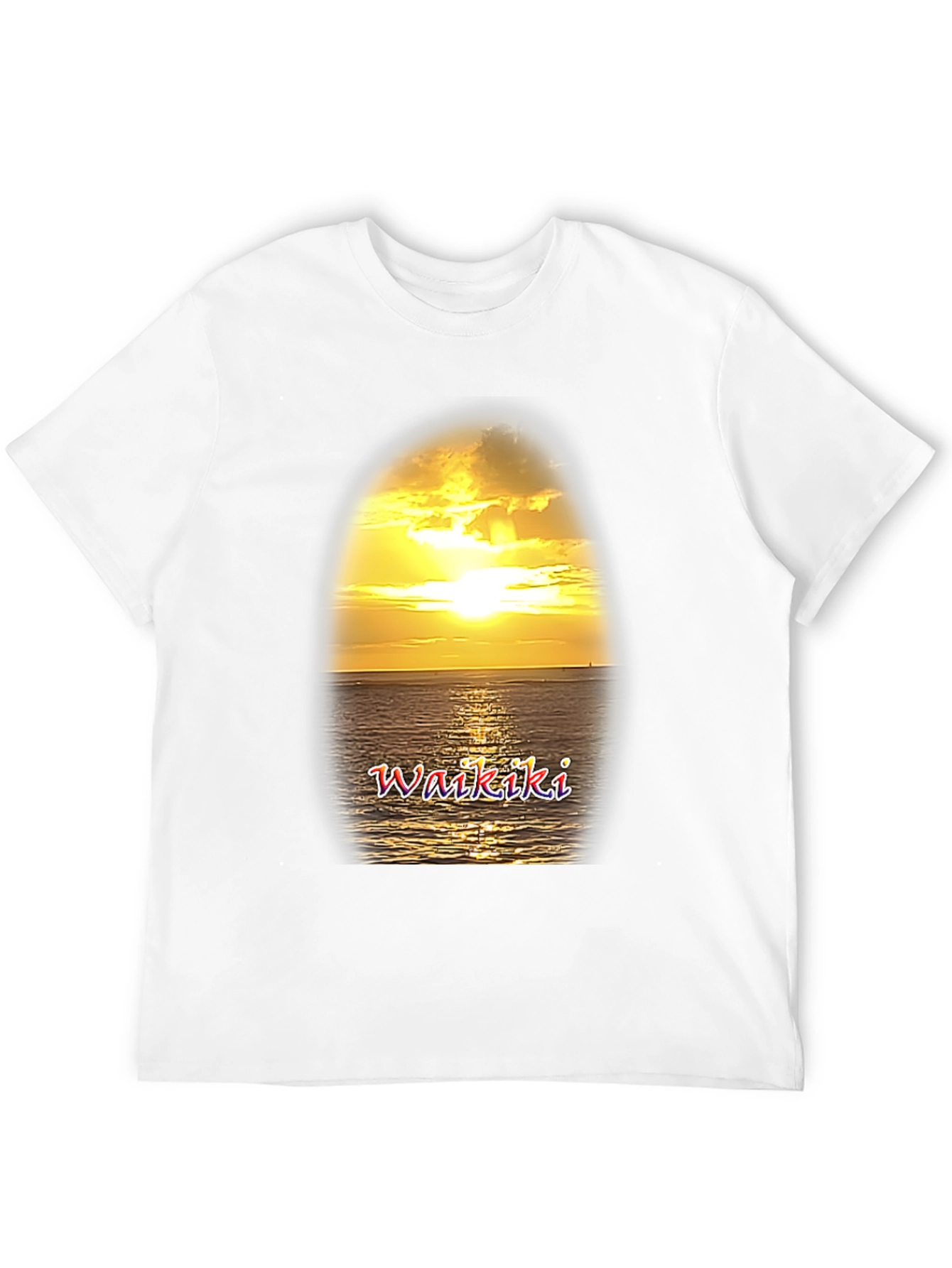 Waikiki Sunset Graphic T-Shirt