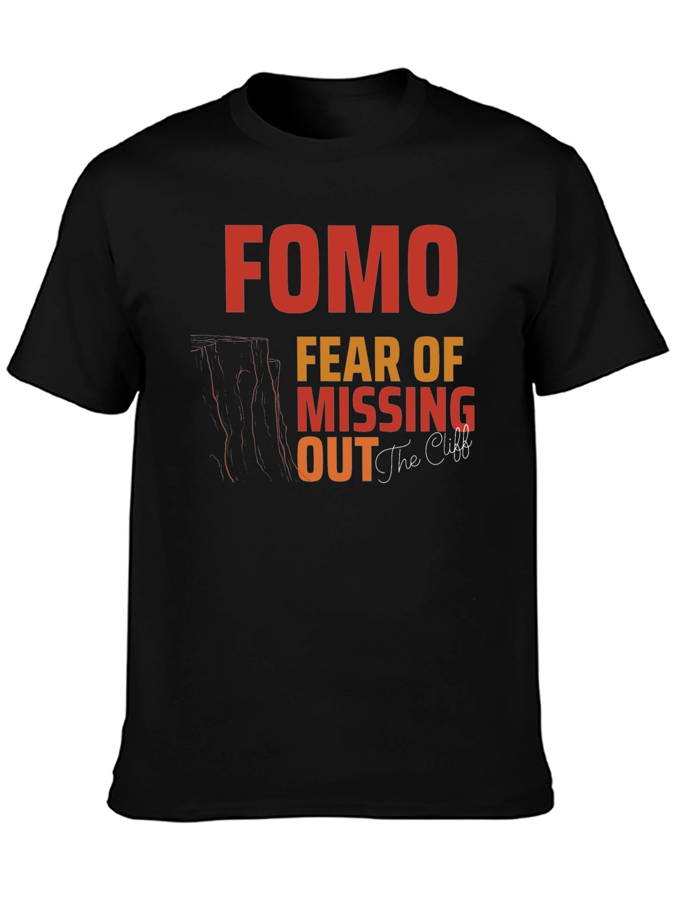 FOMO Fear of Missing Out Graphic T-Shirt