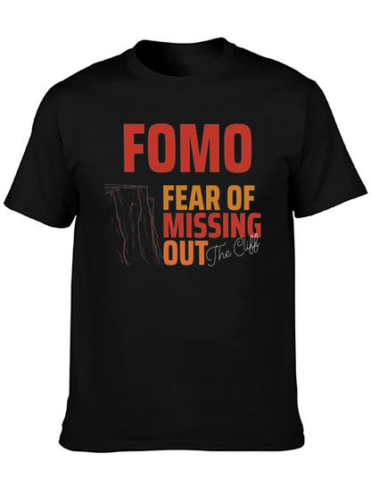 FOMO Fear of Missing Out Graphic T-Shirt