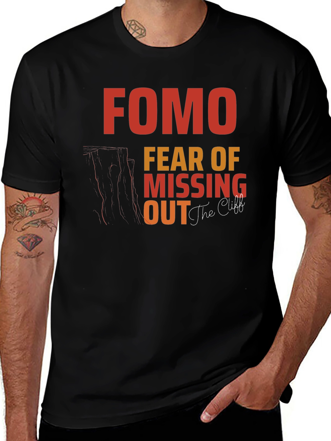 FOMO Fear of Missing Out Graphic T-Shirt