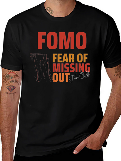 FOMO Fear of Missing Out Graphic T-Shirt