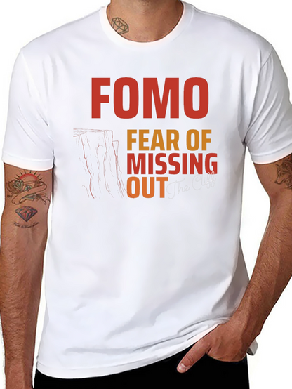 FOMO Fear of Missing Out Graphic T-Shirt