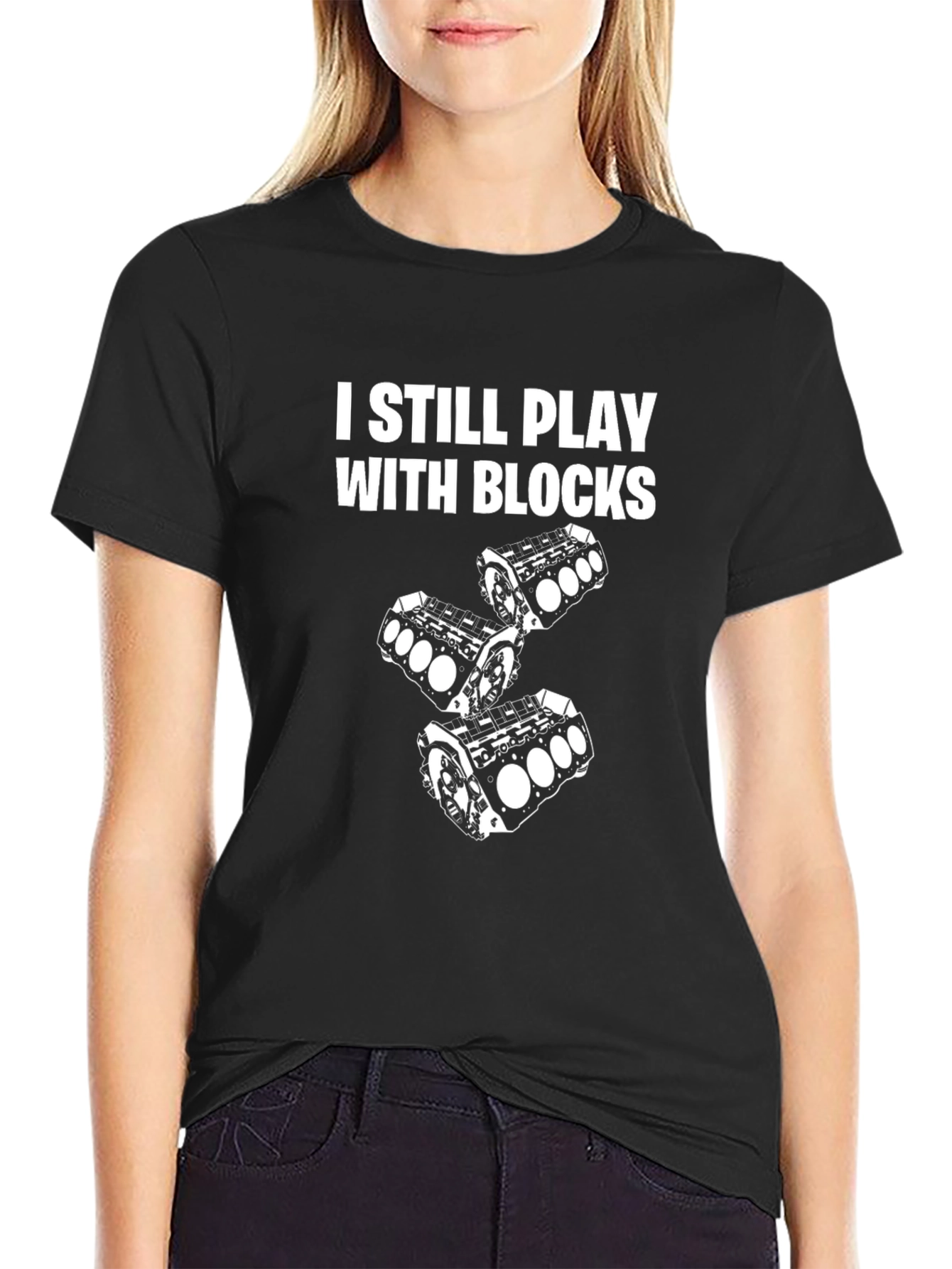 I Still Play With Blocks Mens T-Shirt