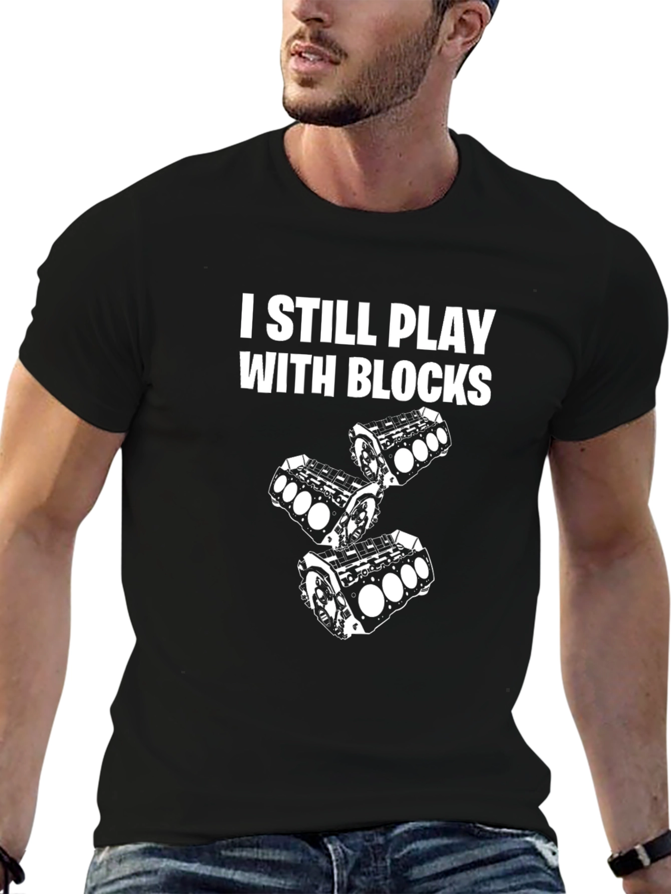 I Still Play With Blocks Mens T-Shirt
