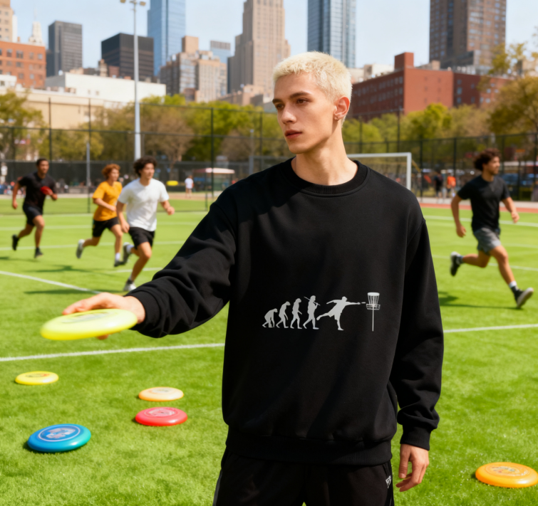 Playful Disc Golf "Evolution" Graphic Sweatshirt