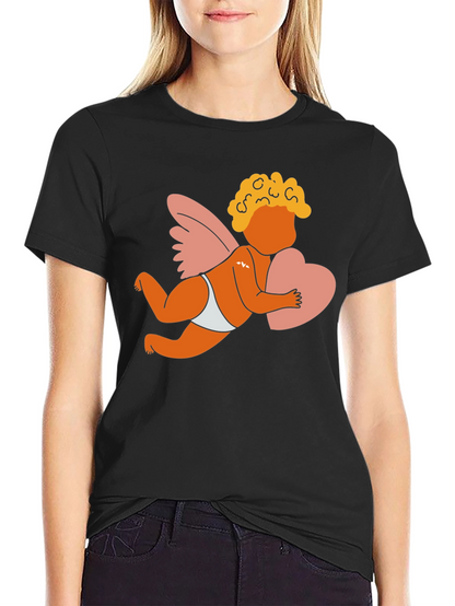 Cupid Graphic T-Shirt - Love and Hearts
