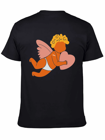 Cupid Graphic T-Shirt - Love and Hearts