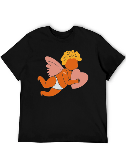 Cupid Graphic T-Shirt - Love and Hearts