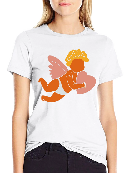 Cupid Graphic T-Shirt - Love and Hearts