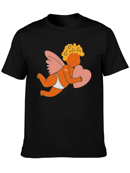Cupid Graphic T-Shirt - Love and Hearts