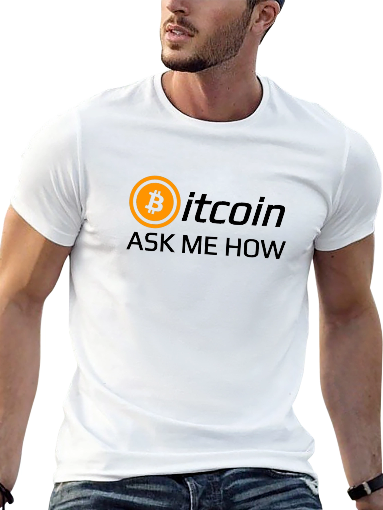 Bitcoin Ask Me How Black Graphic T-Shirt Crypto Tee