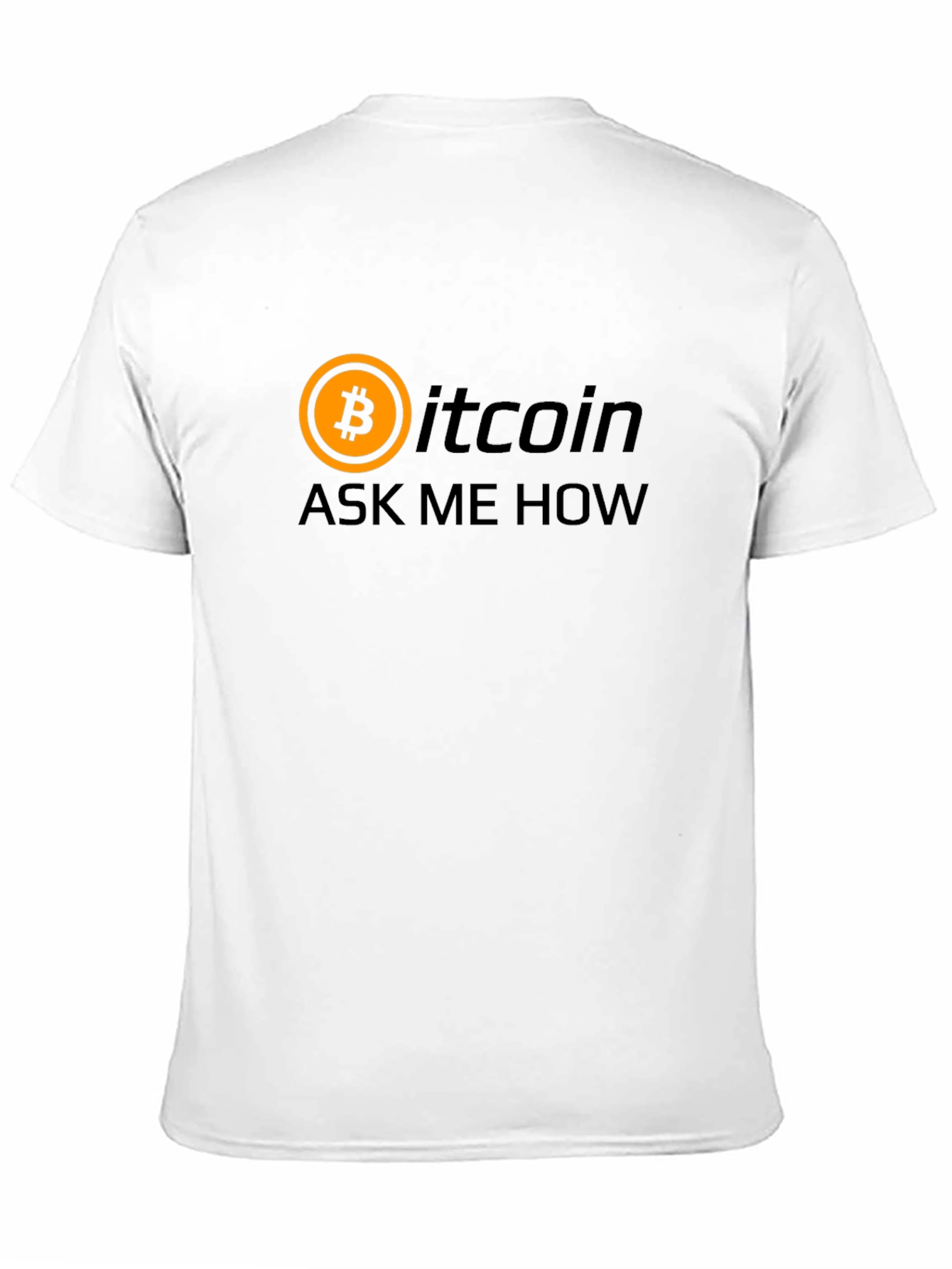 Bitcoin Ask Me How Black Graphic T-Shirt Crypto Tee
