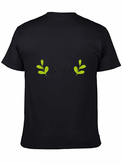 Eat Plants Do Yoga Graphic T-Shirt