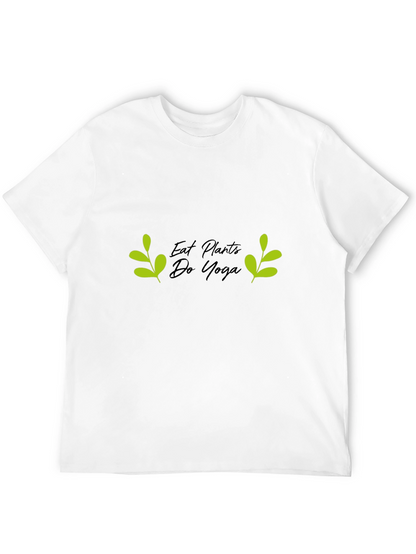 Eat Plants Do Yoga Graphic T-Shirt