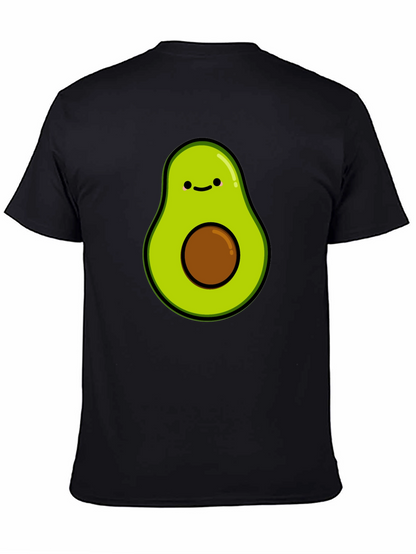 Cute Avocado Graphic T-Shirt - Black