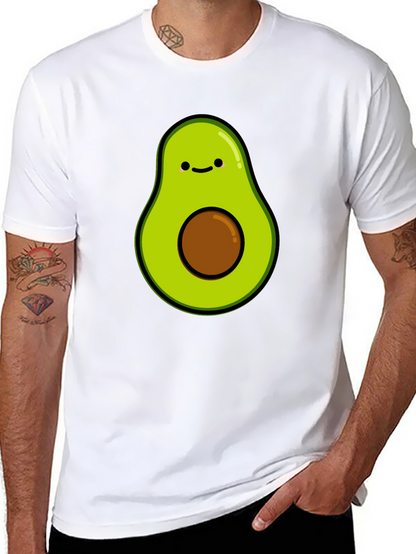Cute Avocado Graphic T-Shirt - Black