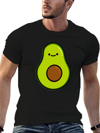 Cute Avocado Graphic T-Shirt - Black