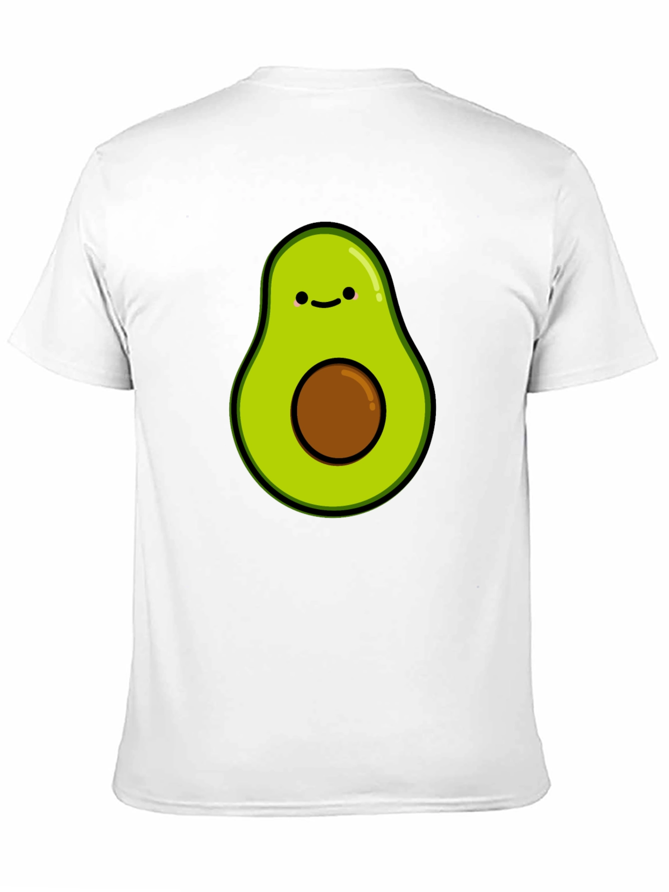 Cute Avocado Graphic T-Shirt - Black