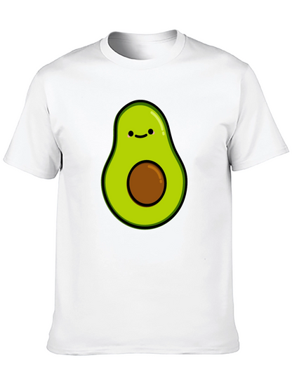Cute Avocado Graphic T-Shirt - Black