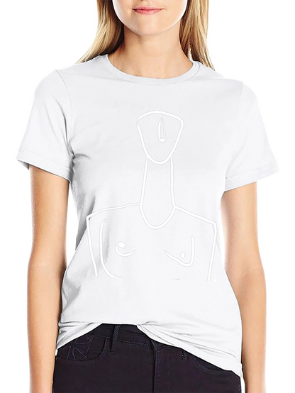 Abstract Woman Art Print Black T-Shirt