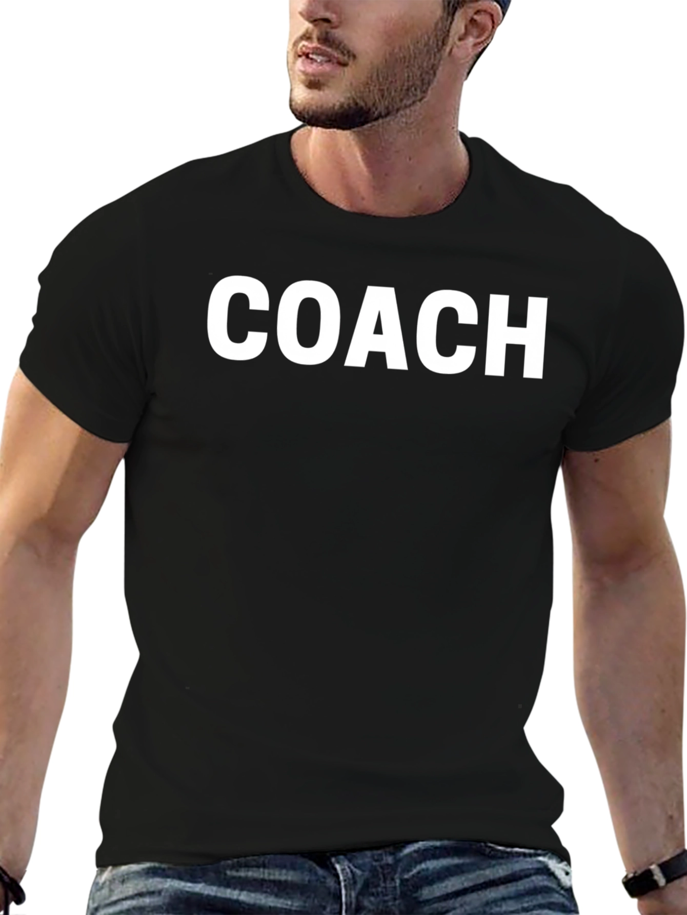 Coach T-Shirt - Bold Text Casual Tee