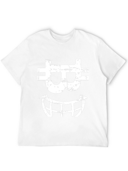 Bitcoin Smile Graphic T-Shirt - Black