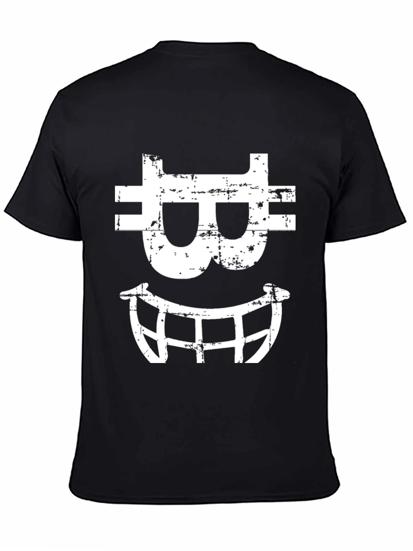 Bitcoin Smile Graphic T-Shirt - Black