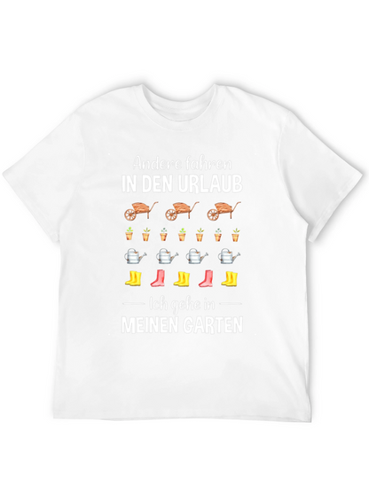 Gardening T-Shirt: Urlaub vs Garten