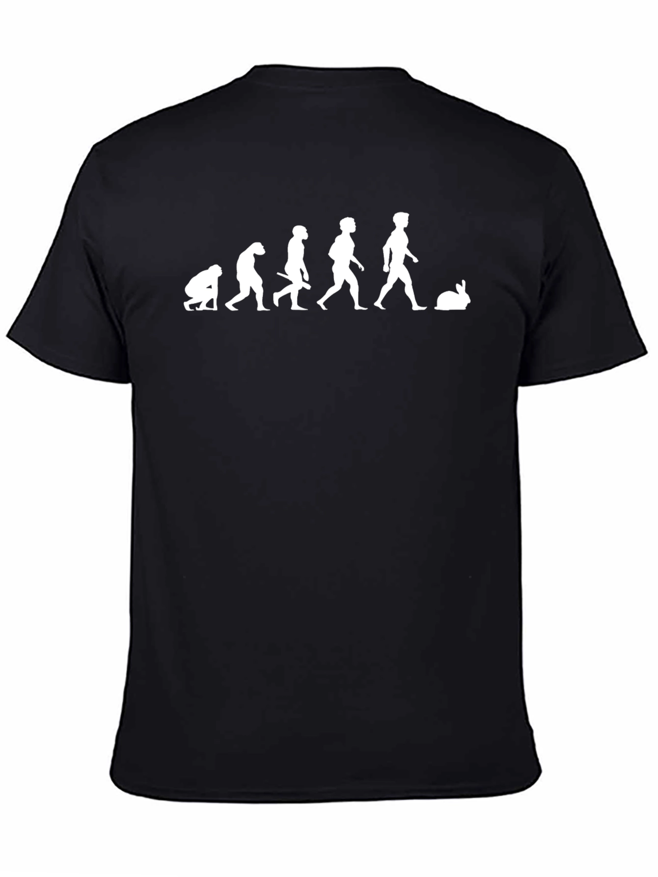 Evolution to Bunny Black T-Shirt