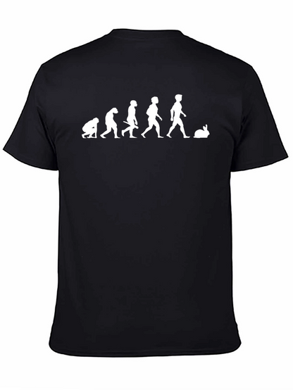 Evolution to Bunny Black T-Shirt