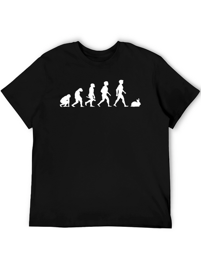 Evolution to Bunny Black T-Shirt