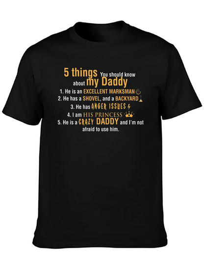 5 Things About My Daddy T-Shirt