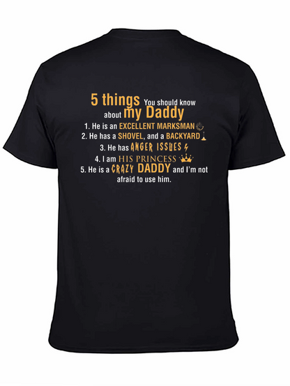 5 Things About My Daddy T-Shirt