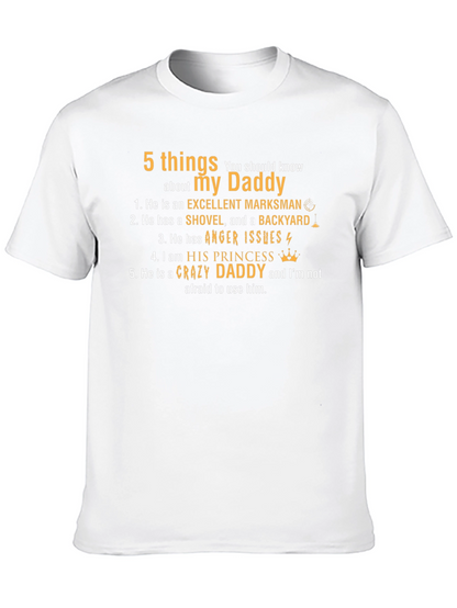 5 Things About My Daddy T-Shirt